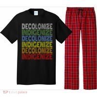 DECOLONIZE INDIGENIZE Native American Education Gift Pajama Set thumb 0