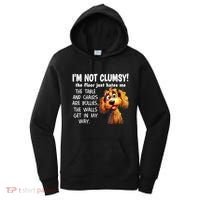 Dogs IM Not Clumsy The Floor Just Hates Me The Table Women's Hoodie thumb 0
