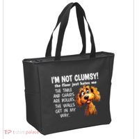 Dogs IM Not Clumsy The Floor Just Hates Me The Table Tote Bag thumb 2