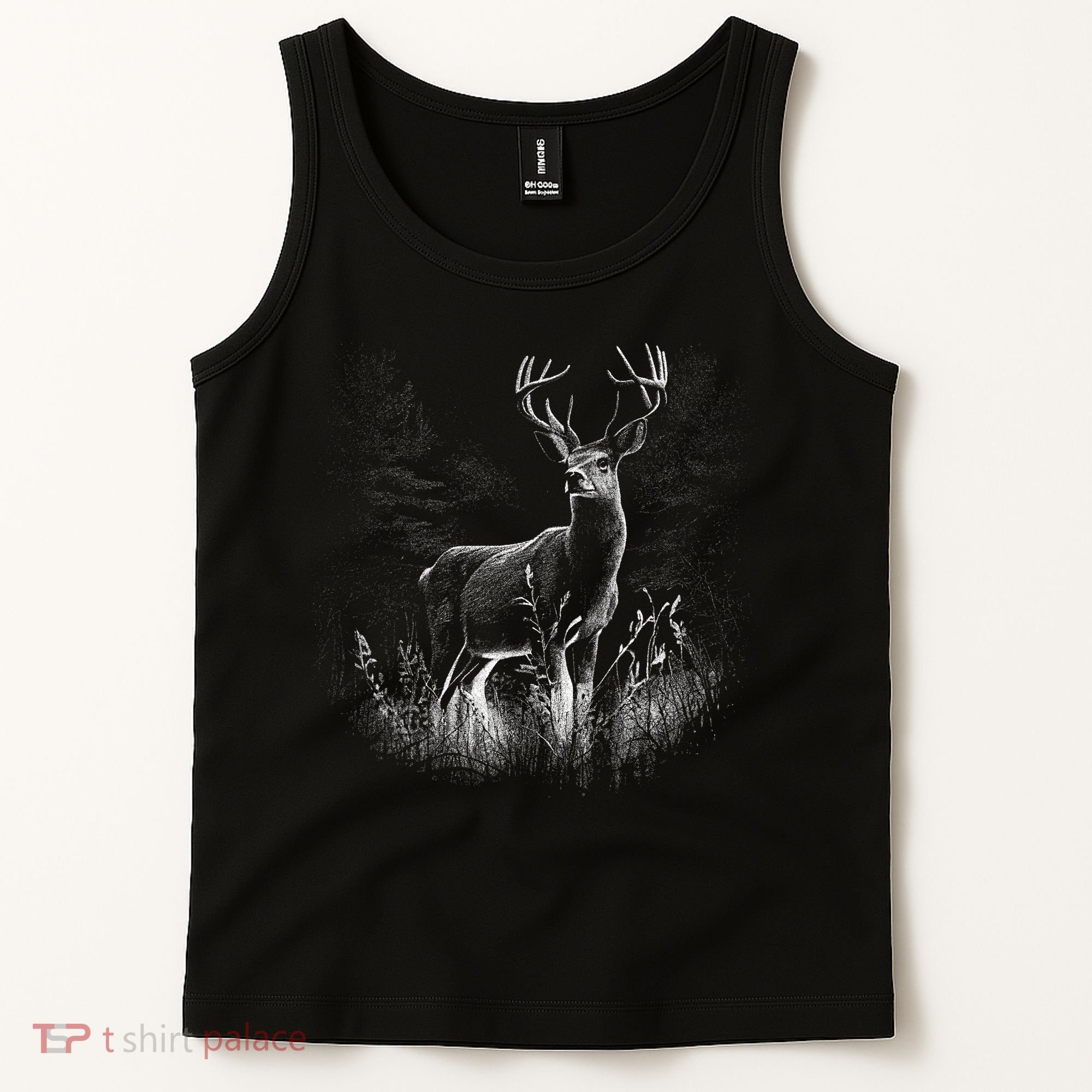 Deer In Nature Realistic Tank Top