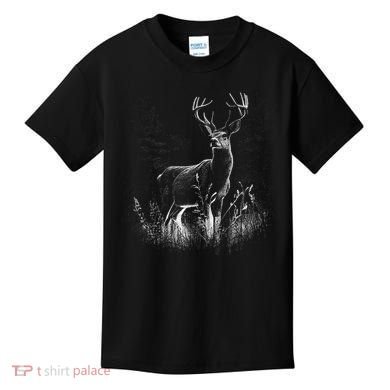 Deer In Nature Realistic Kids T-Shirt