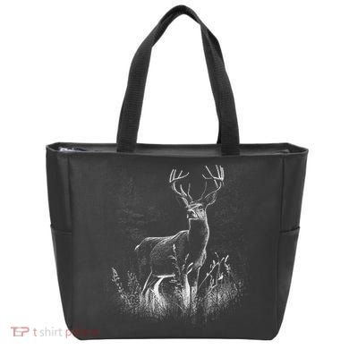 Deer In Nature Realistic Tote Bag