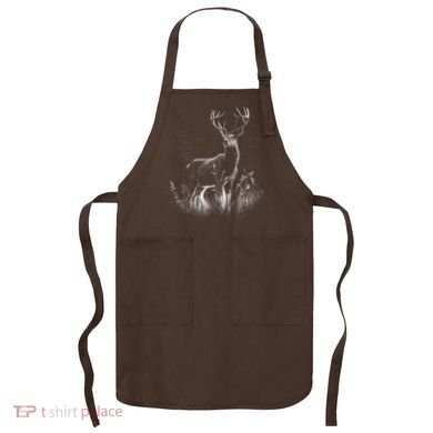 Deer In Nature Realistic Apron