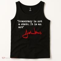 Democracy Is Not A State. It Is An Act. John Lewis Tank Top thumb 2