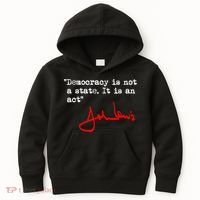 Democracy Is Not A State. It Is An Act. John Lewis Kids Hoodie thumb 0