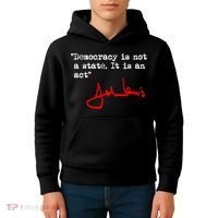 Democracy Is Not A State. It Is An Act. John Lewis Kids Hoodie thumb 4