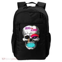 Drag Is Not A Crime Skull Backpack thumb 0