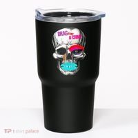 Drag Is Not A Crime Skull Tumbler thumb 0