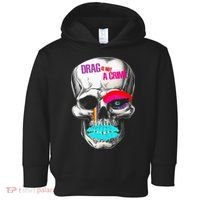 Drag Is Not A Crime Skull Toddler Hoodie thumb 0