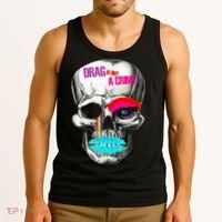 Drag Is Not A Crime Skull Tank Top thumb 3