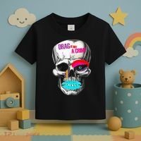 Drag Is Not A Crime Skull Toddler T-Shirt thumb 3