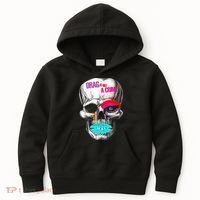 Drag Is Not A Crime Skull Kids Hoodie thumb 0