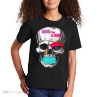 Drag Is Not A Crime Skull Kids T-Shirt thumb 2