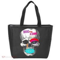 Drag Is Not A Crime Skull Tote Bag thumb 0