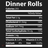 Dinner Rolls Nutritional Facts Funny Thanksgiving Women's Sweatshirt thumb 2