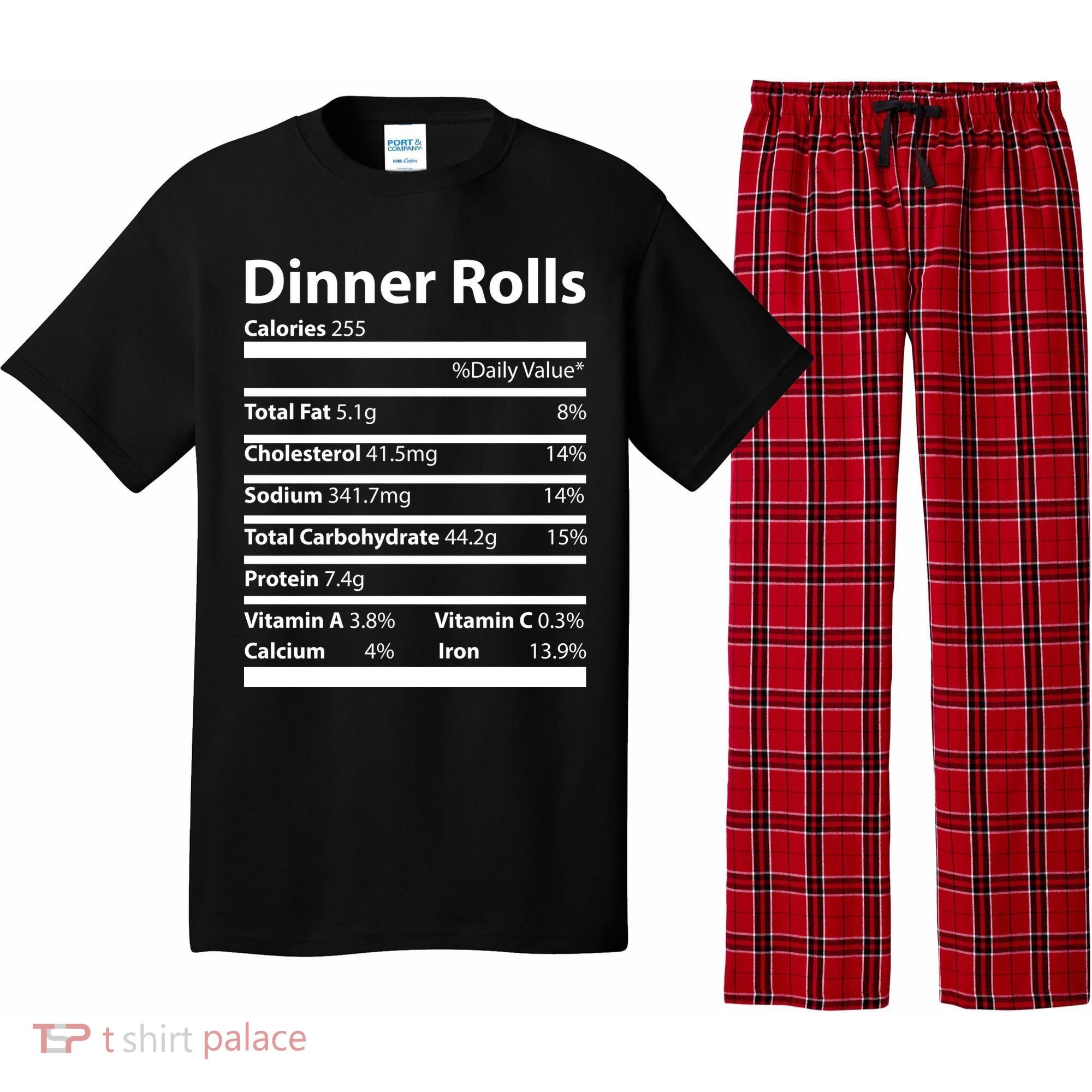 Dinner Rolls Nutritional Facts Funny Thanksgiving Pajama Set
