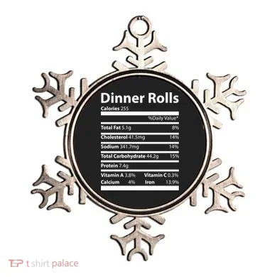 Dinner Rolls Nutritional Facts Funny Thanksgiving Ornament