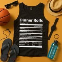 Dinner Rolls Nutritional Facts Funny Thanksgiving Tank Top thumb 4