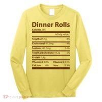 Dinner Rolls Nutritional Facts Funny Thanksgiving Long Sleeve Shirt thumb 0