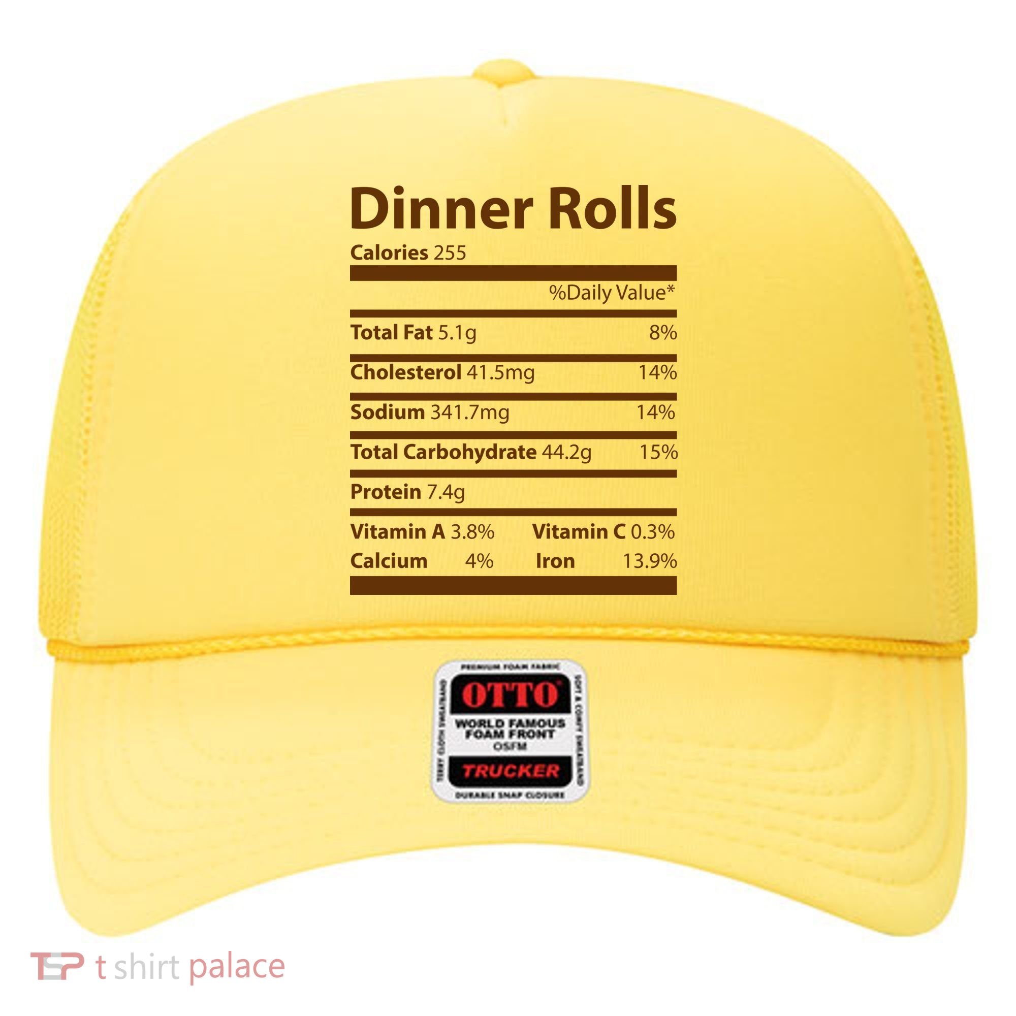 Dinner Rolls Nutritional Facts Funny Thanksgiving Hat