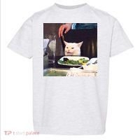 Dinner Table Cat Meme Funny Internet Yelling Toddler T-Shirt thumb 0