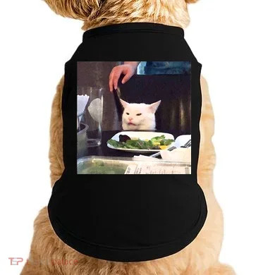 Dinner Table Cat Meme Funny Internet Yelling Doggie Tank