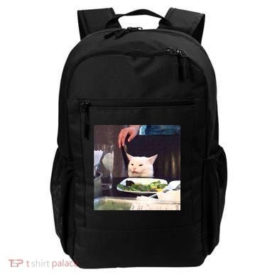 Dinner Table Cat Meme Funny Internet Yelling Backpack