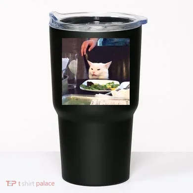 Dinner Table Cat Meme Funny Internet Yelling Tumbler