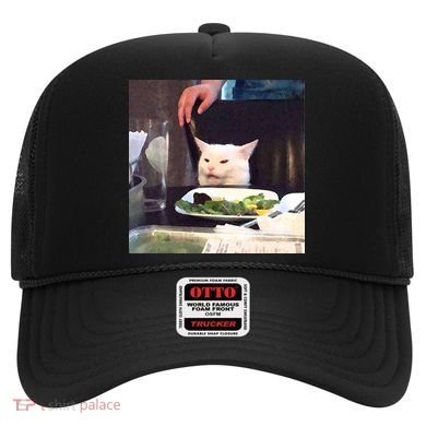 Dinner Table Cat Meme Funny Internet Yelling Hat
