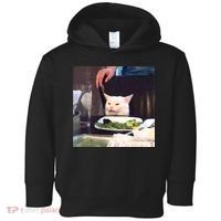 Dinner Table Cat Meme Funny Internet Yelling Toddler Hoodie thumb 0