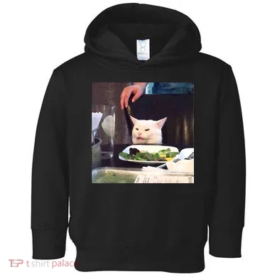 Dinner Table Cat Meme Funny Internet Yelling Toddler Hoodie