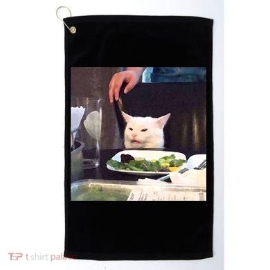 Dinner Table Cat Meme Funny Internet Yelling Golf Towel
