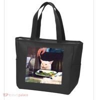 Dinner Table Cat Meme Funny Internet Yelling Tote Bag thumb 3