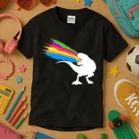 Dino Beam Kids T-Shirt thumb 3