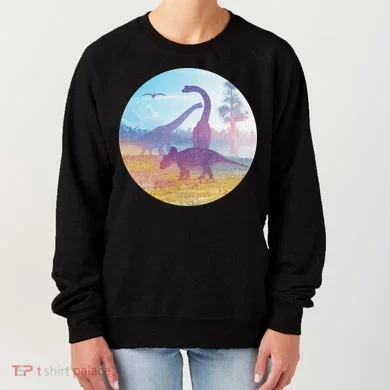 Dinosaur Landscape Women's Sweatshirt