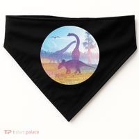 Dinosaur Landscape USA-Made Doggie Bandana thumb 0