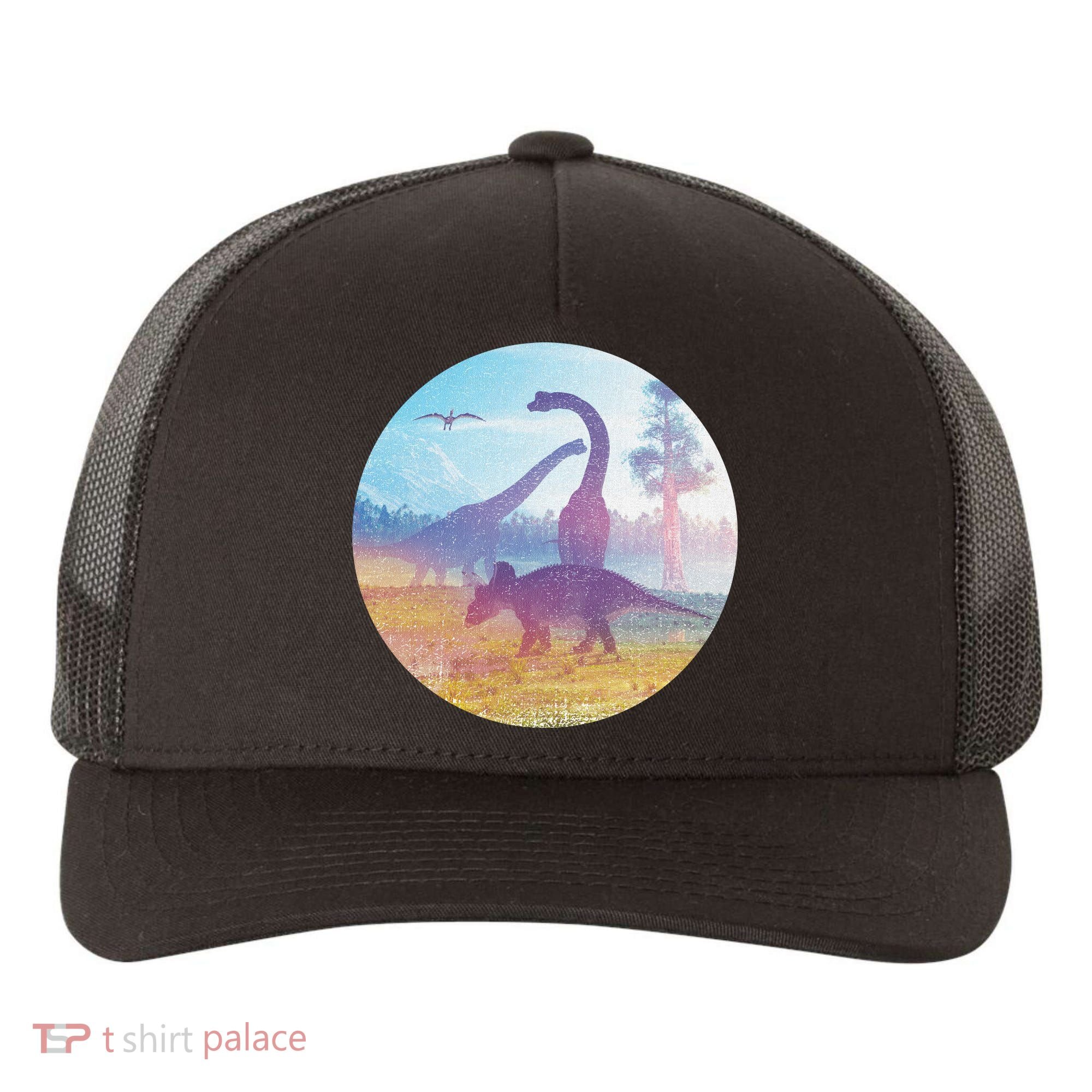 Dinosaur Landscape Yupoong Adult 5-Panel Trucker Hat