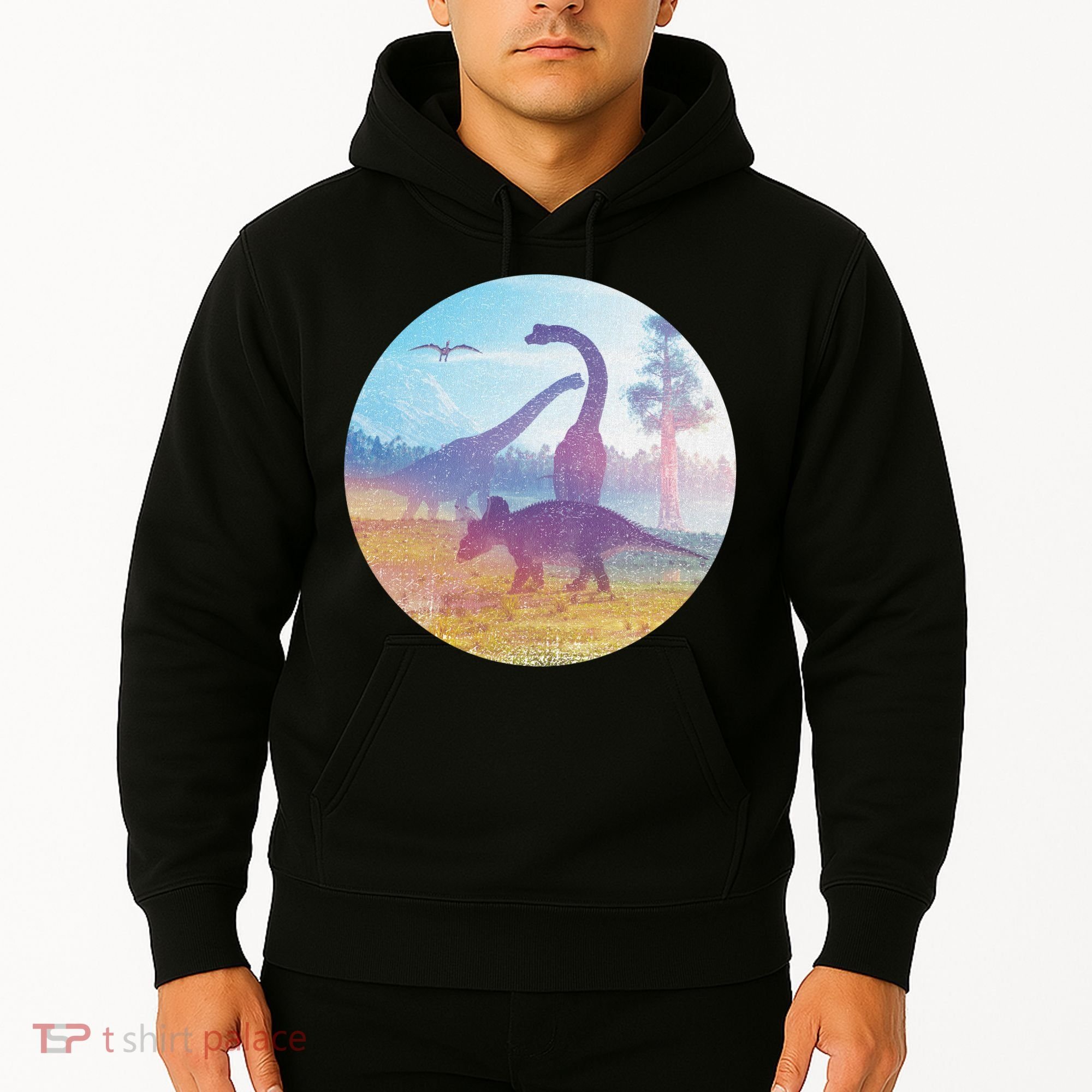 Dinosaur Landscape Hoodie