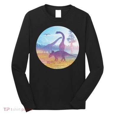 Dinosaur Landscape Long Sleeve Shirt