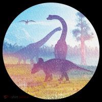 Dinosaur Landscape Long Sleeve Shirt thumb 2