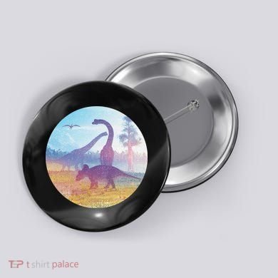 Dinosaur Landscape Button