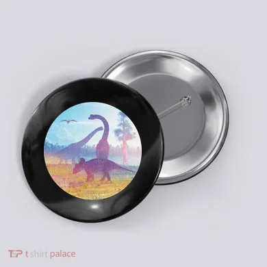 Dinosaur Landscape Button