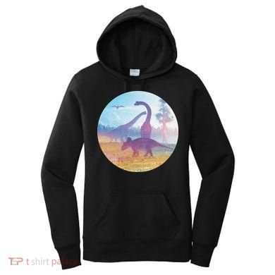 Dinosaur Landscape Women's Hoodie