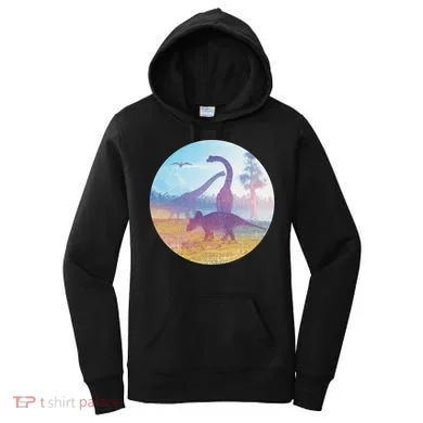 Dinosaur Landscape Women's Hoodie