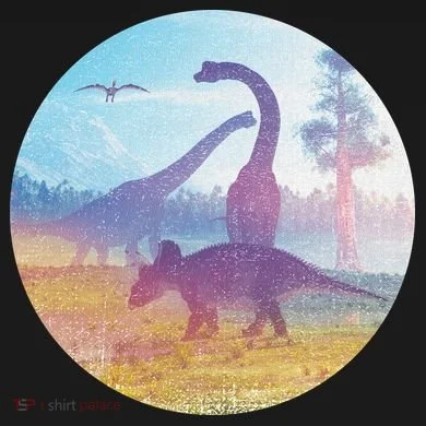 Dinosaur Landscape Tote Bag