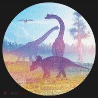 Dinosaur Landscape Premium T-Shirt thumb 3