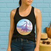 Dinosaur Landscape Women's Tank Top thumb 2