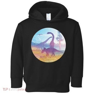 Dinosaur Landscape Toddler Hoodie