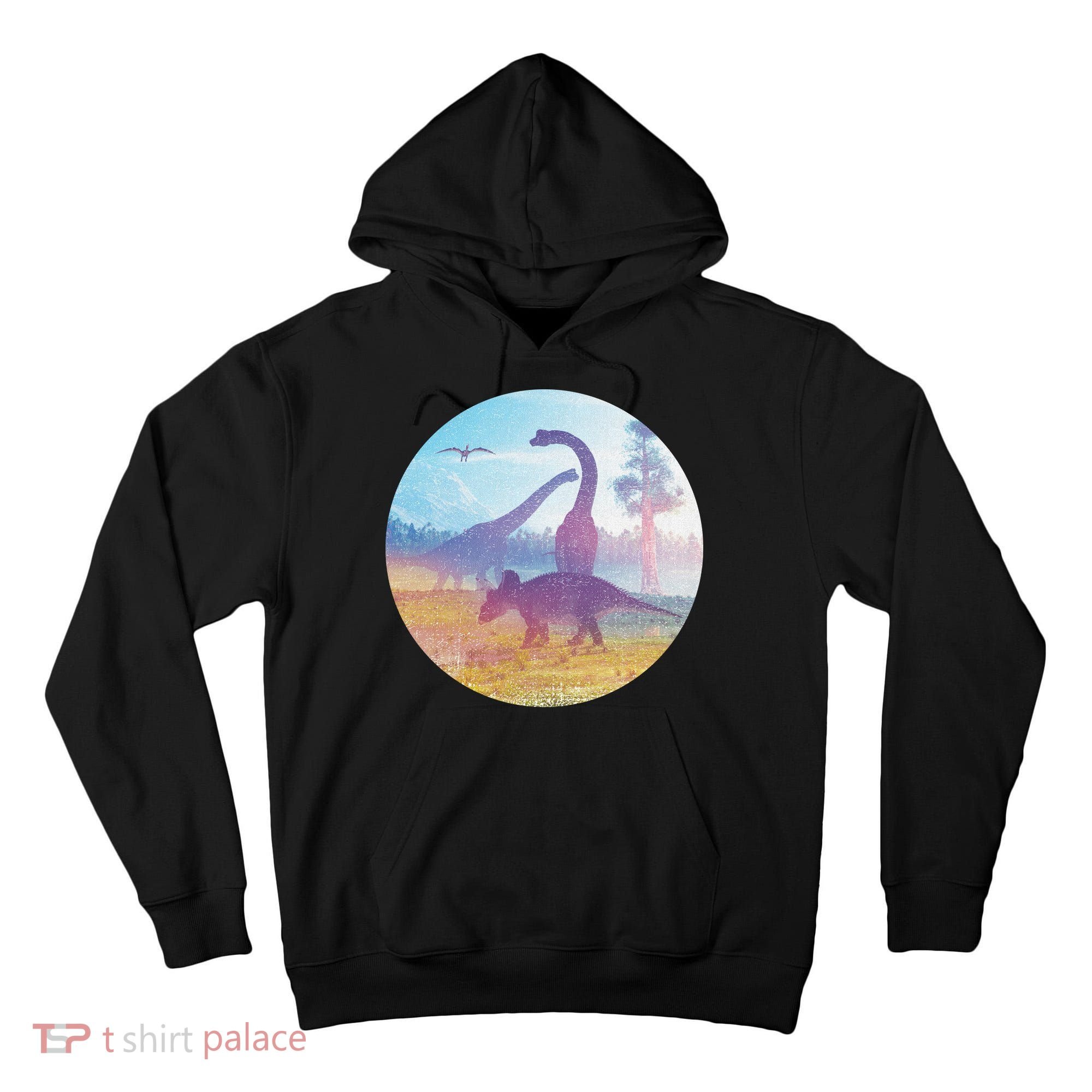 Dinosaur Landscape Tall Hoodie