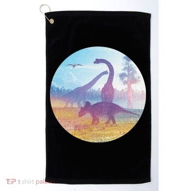 Dinosaur Landscape Golf Towel